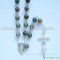 Glass Christian Rosary Necklace